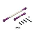 thumbnail image 4 of Bewildely 2 piezas 1/12 varilla de enlace de dirección RC pieza de actualización aleación de aluminio varilla de amarre de dirección duradera Kits de construcción modelo Púrpura, 4 of 6