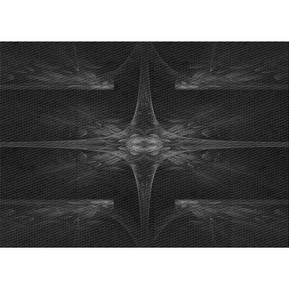 Ahgly Company Indoor Rectangle Patterned Midnight Gray Area Rugs, 4' x 6'