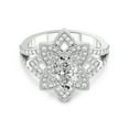 thumbnail image 3 of 4 Carat IGI Certified Oval Shape Lab Grown Diamond Engagement Ring | 14K White Gold | Indigo Vintage Diamond Ring | FG-VS1-VS2 Quality Friendly Diamonds, 3 of 4