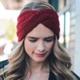 thumbnail image 2 of Bandeau Tricoté d'Hiver pour Femmes, Bandeau Large Extensible en Crochet, Accessoires de Qualité pour Cheveux, 2 of 5