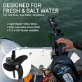 thumbnail image 2 of Seamax 12V PowerMax 2HP Brushless Trolling Motor, Digital Step-Less Power Control, Equal to 65 Lb Thrust,40 Inch Shaft, 2 of 6