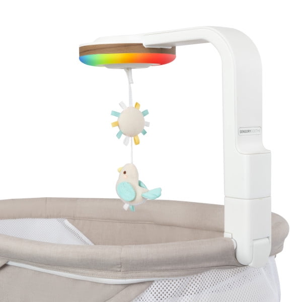 Evenflo Elara 2-in-1 Smart Motion Swing & Soothing Nest, Coastal Coffee