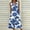 Blue#1, variant on Viikei Dresses for Women Plus Size Sleeveless Dresses,New Women's V-neck Button Button Sleeveless Printed Long Dress Khaki XL
