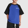 thumbnail image 2 of LRen Boys Shirts 5t Boy Graphic Print Crew Neck Holiday Short Sleeve Tops Kids Summer Basic Tees Modern Fit Summer Basic Cute Tops, 2 of 5