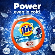 Tide Power PODS Laundry Detergent Soap Pacs with Odor Defense + Oxi, Original Scent, 57 Count