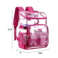 thumbnail image 4 of MIER Clear Backpack Transparent See Through Bookbag Heavy-Duty School Bag, 12L & 24L, 4 of 6
