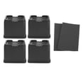 thumbnail image 2 of Accesorios de cama resistentes, elevadores de muebles para sillas de escritorio Negro, 2 of 9