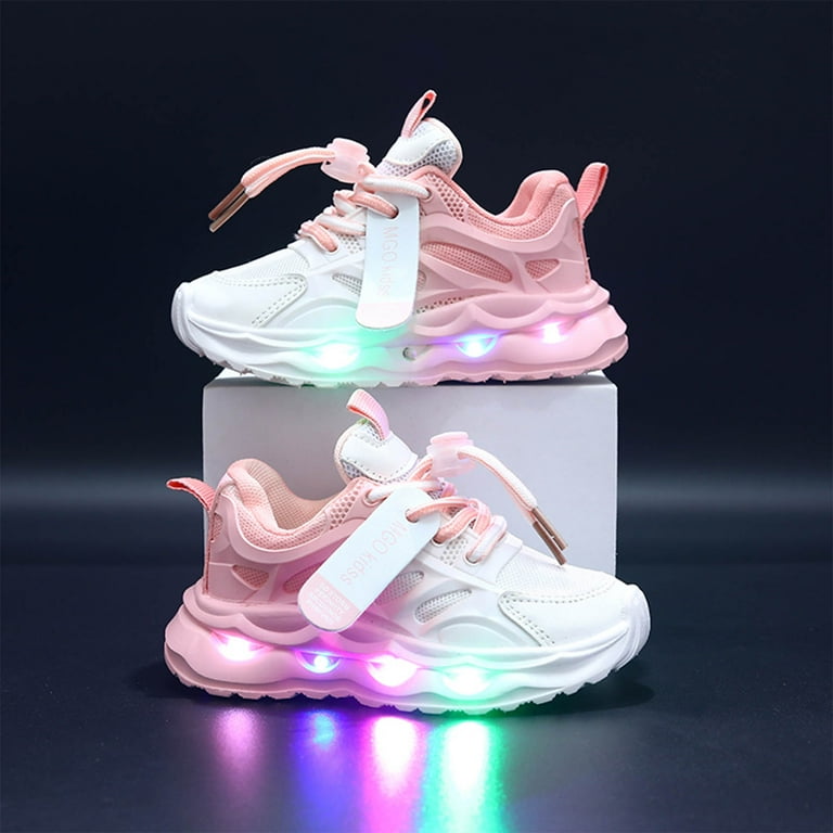 Pink Light Color Sneakers Infinite Heart Lights Color Lovin