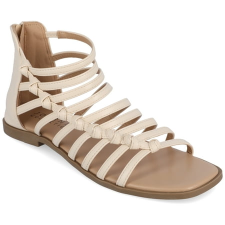 

Journee Collection Womens Petrra Tru Comfort Foam Gladiator Back Zip Sandals