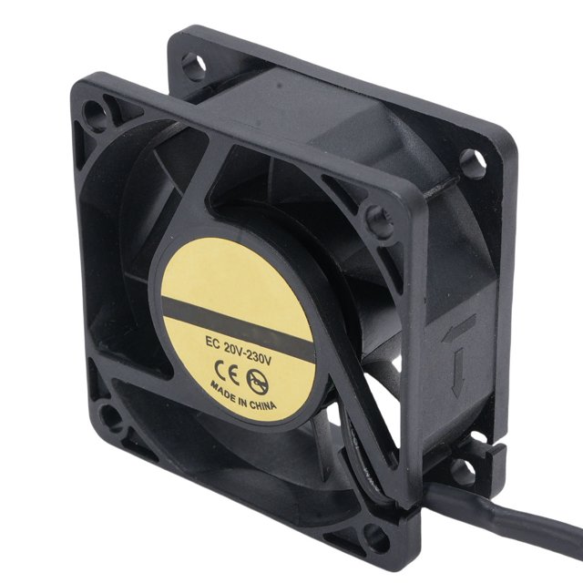Ventilador De Casos Industriales, 4800RPM 26.35CFM Airflow 60X60 X 25Mm Ventilador De Enfriamiento De Rodamiento Dual Para Proyectos De Escape De Enfriamiento De Bricolaje