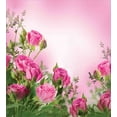 thumbnail image 3 of Ambesonne Flower Duvet Cover Sets, Spring Season Roses Buds, 2-Twin, Pink and Green, 3 of 3