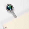 thumbnail image 3 of Peacock feathers Book Mark - Vintage Silver Lace-Edged Bookmark: a Must-Have Accessory for Book Lovers and Readers, 3 of 5