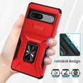 thumbnail image 2 of Funda para GANGXUN Google Pixel 7 - Soporte metálico, Función magnética, Rojo, 2 of 5