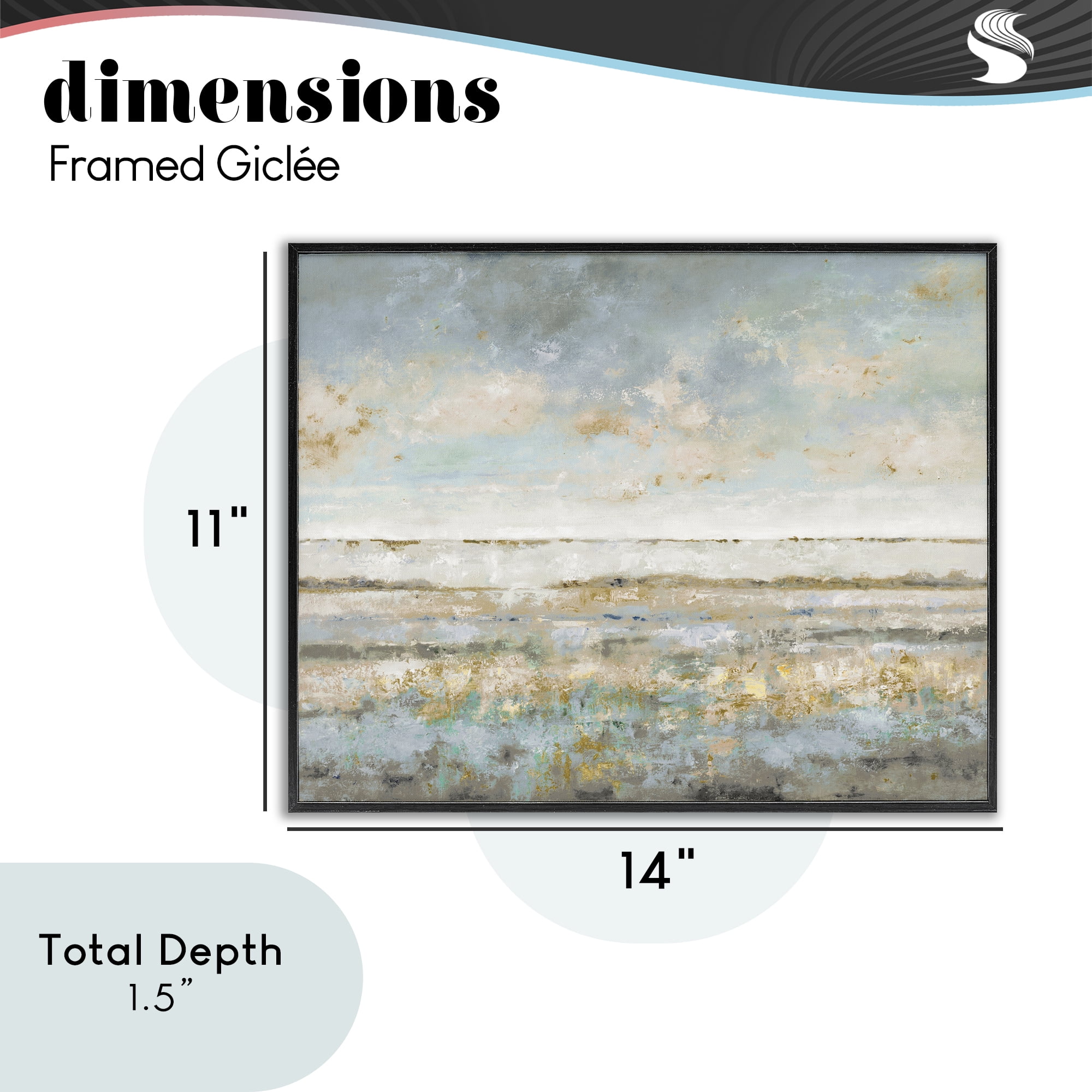 Stupell Industries Contemplative Mood Abstract Black Framed Giclee Art, design by Lorenzo Collective