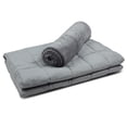 thumbnail image 3 of Sleep Therapy 2Pc Weighted Blanket and Cover, 20lbs, 60 x 80, Gray, 3 of 13