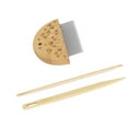thumbnail image 1 of Weaving Loom Comb Kit, Bamboo Wood & Stainless Steel Material, 4mm Crochet Needle Set for DIY Crafts, Easy to Use, Multipurpose Use, 1 of 7