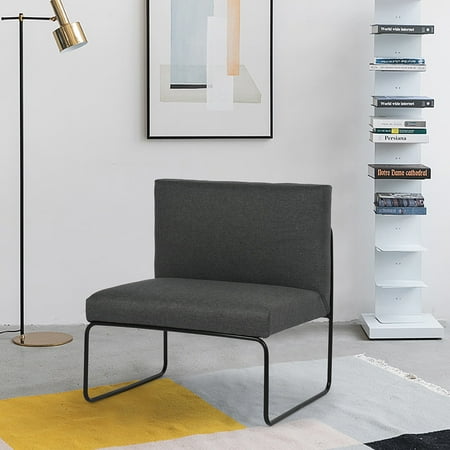 

Upholstered Living Room Chair Modern Single Fabric Lazy Sofa For Bedroom Office