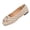 Beige, variant on SuTry Women's Round Toe Flats Polka Dot Print Slip On Metal Buckle Decor Soft Sole Comfortable Casual Walking Shoes(43)