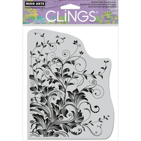 UPC: 0085700886390 | Hero Arts Cling Stamps 4.5 X5.75 -Leafy Vines Pk 1 Hero Arts