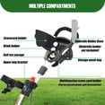 thumbnail image 5 of XDriveMax Golf Push Cart Lightweight 3-Wheel Folding Pull Cart with Cup Holders, Scorecard Holders and Storage - Perfect for Golf Clubs and Bags, White, 5 of 6