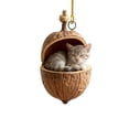 thumbnail image 2 of Christmas Animal Hanging Ornament,3.14" Small Unique Xmas Tree Hanging Decoration,Woodland Animal Pendant,Animal Lover Gift Home Festival Cozy Theme Party Winter Indoor Outside,1Pc, 2 of 2