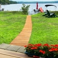 thumbnail image 3 of Gymax 8 FT Roll-out Wood Pathway 22'' Width Patio Path Straight Weather-Resist, 3 of 10