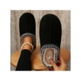 thumbnail image 3 of Women Non-Slip Mute Slippers Cozy Fleece Lining Multi-Color Solid Warm Comfortable Footwear, 3 of 7