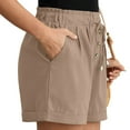 thumbnail image 7 of Up to 50% off purcolt Women's Linen Pull-On Shorts, Summer Casual Comfy Drawstring Elastic Waist Lounge Shorts with Pockets, Sizes S-XXL, 7 of 7