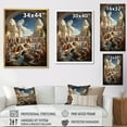 thumbnail image 4 of Designart "The School of Athens A Classical Masterpiece I" Spiritual Floater Framed Canvas Wall Art, 4 of 7