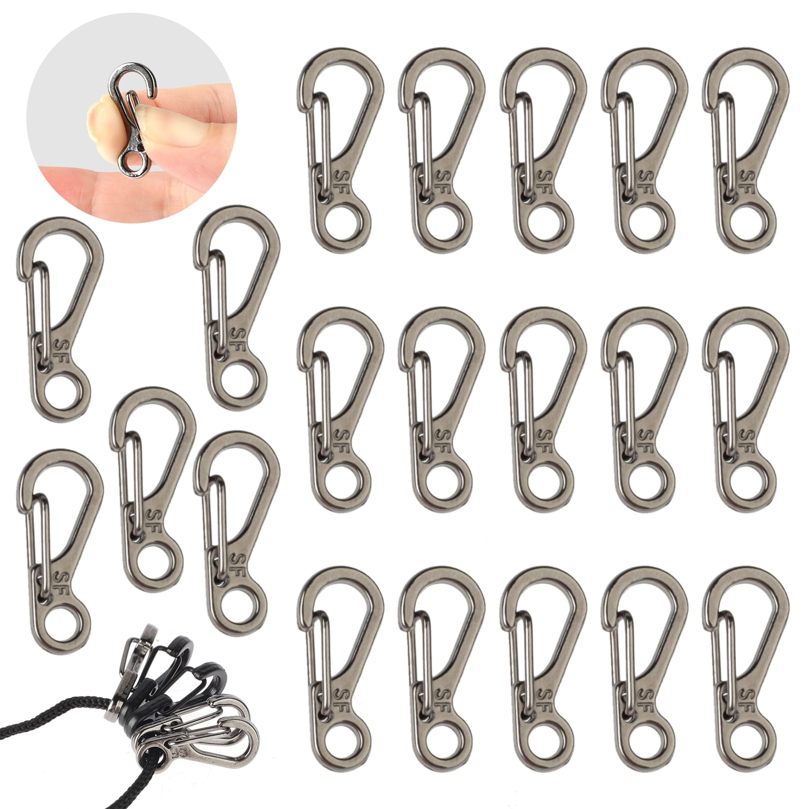 Mini Spring Hanging Buckle Snap Clip Hook for SF Key Chain Carabiner HOT SALE 