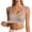 Coffee, variant on Women's Ribbed Seamless Sports Bras Wireless Full Coverage Support Yoga Bra Stretchy Breathable Workout Underwear Daily Wear White XL