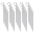 thumbnail image 1 of Estacas para tienda OK5STAR metálicas resistentes de 23 cm, paquete de 25, 1 of 7