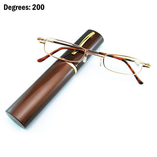 Slim Mini Reading Glasses Pocket Retro Readers with Case Portable NEW
