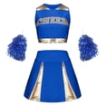 thumbnail image 1 of Icvfdpl Toddler Girl Outfit Set Cheerleading Sequins Sports Day Cheerleading Rodeo Dress Soft Outwear, 1 of 6