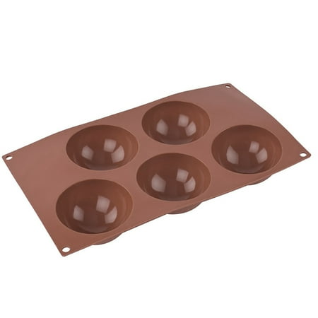 

Trayknick Cake Mold Food Grade Easy to Demold Silicon Hemispherical Design Chocolate Mold for Baking