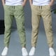 thumbnail image 2 of Odeerbi 2 Pack Boys Summer Cotton Linen Jogger Pants Casual Lightweight Elastic Waist Drawstring Sweatpants Para 3-13 Años, 2 of 9