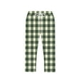 thumbnail image 4 of Vrorvz Men's Pajama Shorts Plaid Sleepwear Bottoms Elastic Waist Loungewear for Men Pjs Shorts with Pockets, 4 of 7
