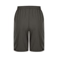 thumbnail image 7 of Juslio Womens Shorts Fashion Sporty Casual Breathable Linen Drawstring with Pockets Dark Gray Shorts, 7 of 7
