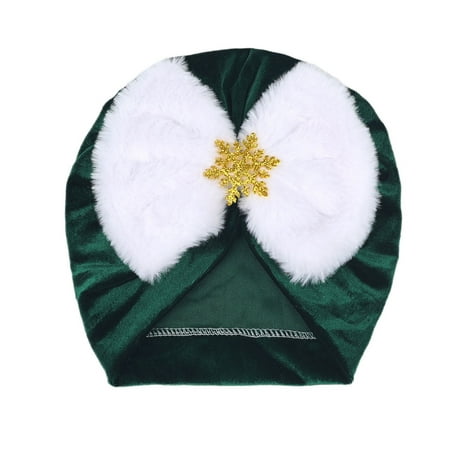 

Toddler Kids Baby Hats Solid Color Big Bow Turban Bohemia Cap Headwear Knot Headwear Cozy Stylish Headgears