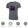 thumbnail image 3 of Coolnut Womens T Shirts Fashion Tops, Lavender Flower Field Women's Basic Short Sleeve Tees, Grey Lightweight Casual Summer Clothes, M, 3 of 6