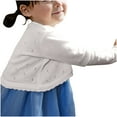 thumbnail image 6 of Dagugfen Toddler Baby Clothes Girls Cardigan Sweater Long Sleeve Button Hollow out Loose Fashion Comfy Cropped Outwear, 6 of 8