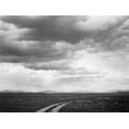 thumbnail image 2 of Adams, Ansel 32x25 Black Ornate Wood Framed with Double Matting Museum Art Print Titled - Roadway near Grand Teton National Park, Wyoming, 1941, 2 of 4