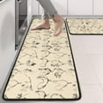 thumbnail image 2 of Kitchen Rugs Sets Of 2,Beige Chicken Sketch Pattern Anti Fatigue Kitchen Mat Rugs Non Slip Washable,Decorative Kitchen Floor Mats for Kitchen,Sink,Laundry,17"x47"+17"x47", 2 of 5