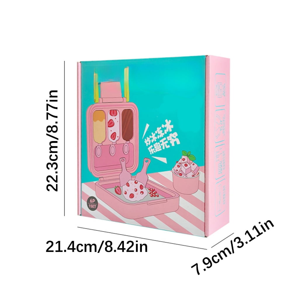 7829 Multi Functional Stir Fried Yogurt Machine, Sealed Ice Maker, Household Fruit Yogurt Machine, Small Ice Cream and Ice Cream Mold Set
