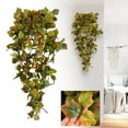 thumbnail image 2 of Simulated Rattan-Fall&nbsp;Decor-39 Inch Halloween Autumn Maple Vine Hanging | 5 Pronged Maple Vine | Autumn Artificial Plant Decorative Vine | Porch Wall Hanging Wedding Background Decoration, 2 of 9