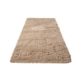 thumbnail image 3 of AuroraX Khaki Bath Rug Mat Soft Cute Shaggy Non-Slip Backing Bathroom Rug Thick 31x62 Inch Art Deco Solid, 3 of 4