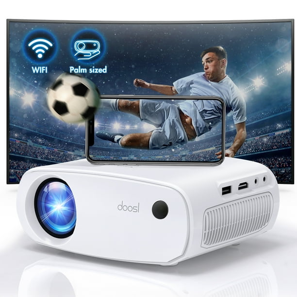 Doosl Mini Wifi Projector, Portable Outdoor Movie Projector for iPhone