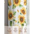 thumbnail image 3 of Yellow Sunflower Sheer Curtains for Living Room Bedroom Country Petals Floral Summer Spring Sheer Curtains 63 Inch Long 2 Panels Set Light Filtering Curtain Window Treatments Drapes for Dining Room, 3 of 6