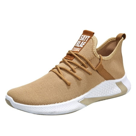 

gvdentm Hiking Shoes For Men Soft Sneakers Breathable Lace-Up Casual Men Bottom Mesh Shoes Fashion Mens Air 1 Sneakers