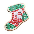 thumbnail image 2 of Mosaic Coaster Craft Kit Holiday Gift with Wooden Base for Kids and Adults Christmas Home Decor, 2 of 9